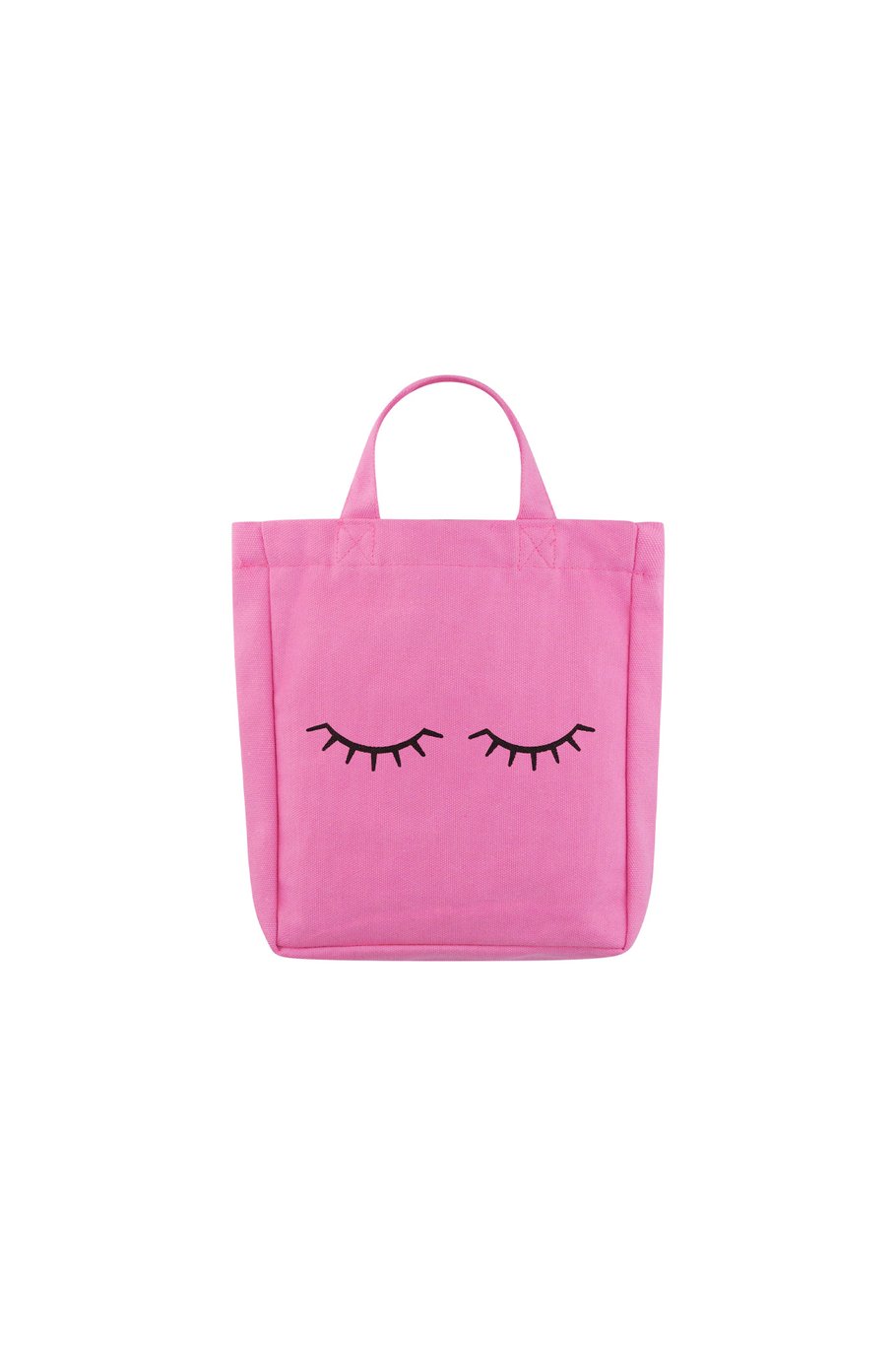 Canvas tas wimpers-roze