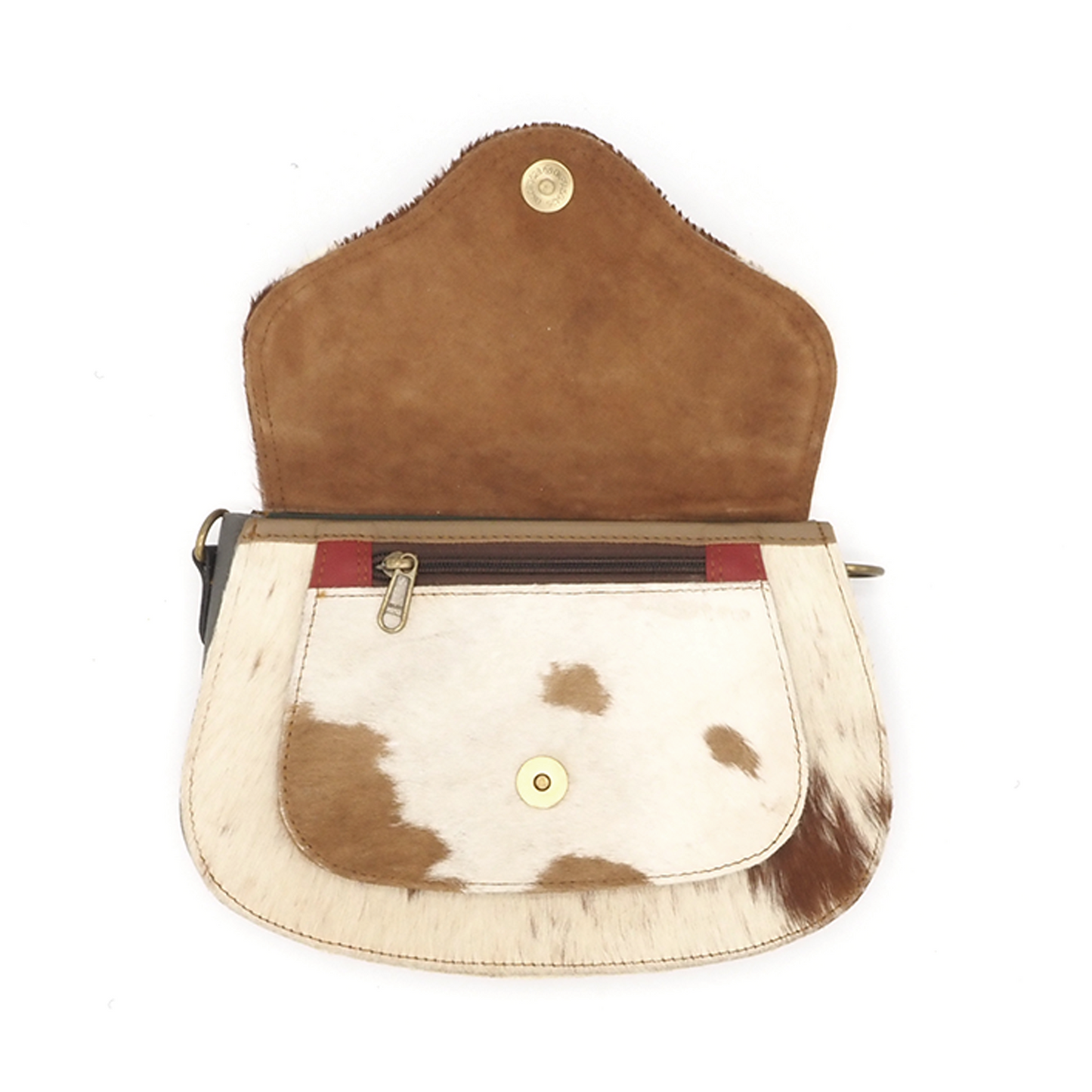 Lederen schoudertas/crossbody koeienhuid