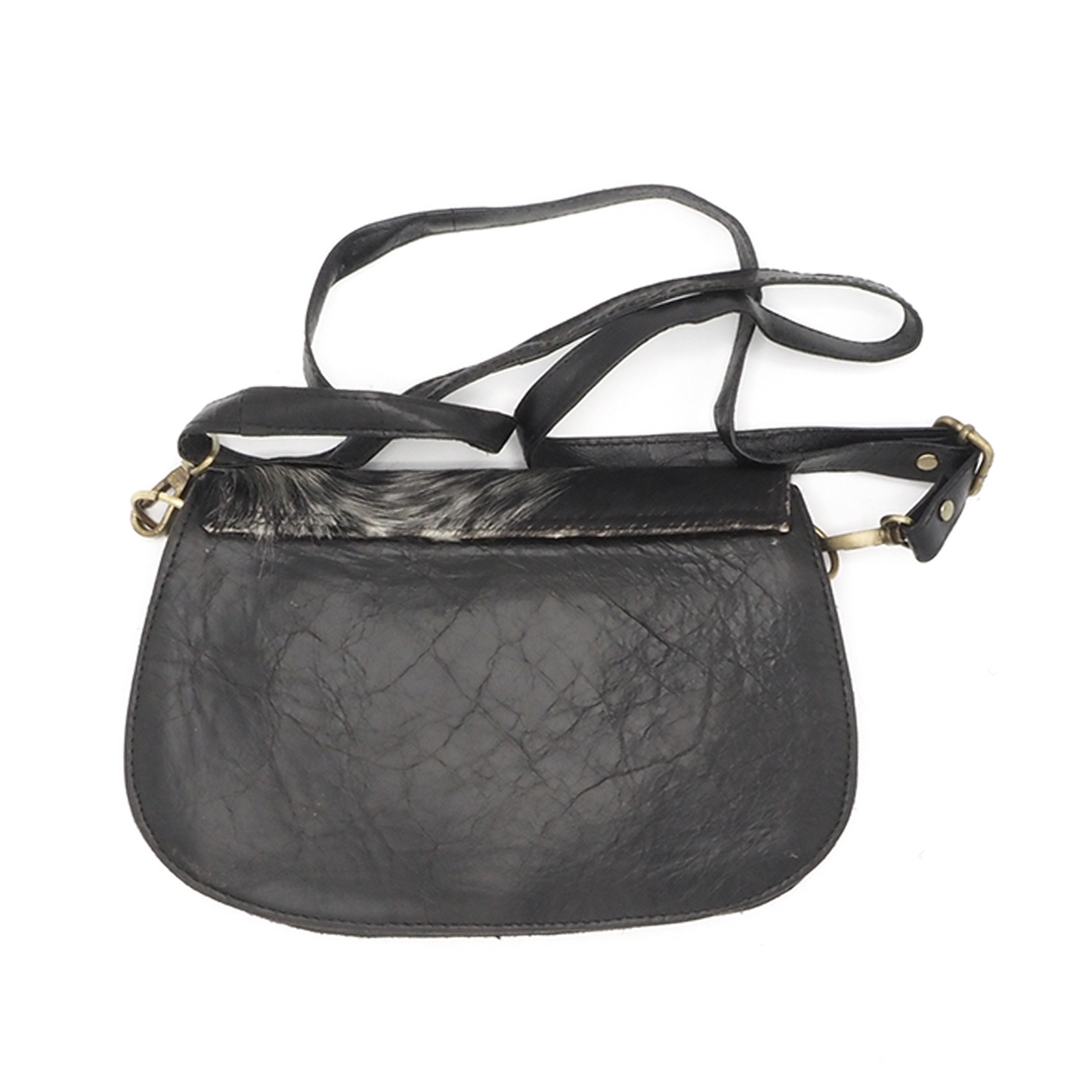 Lederen schoudertas/crossbody koeienhuid