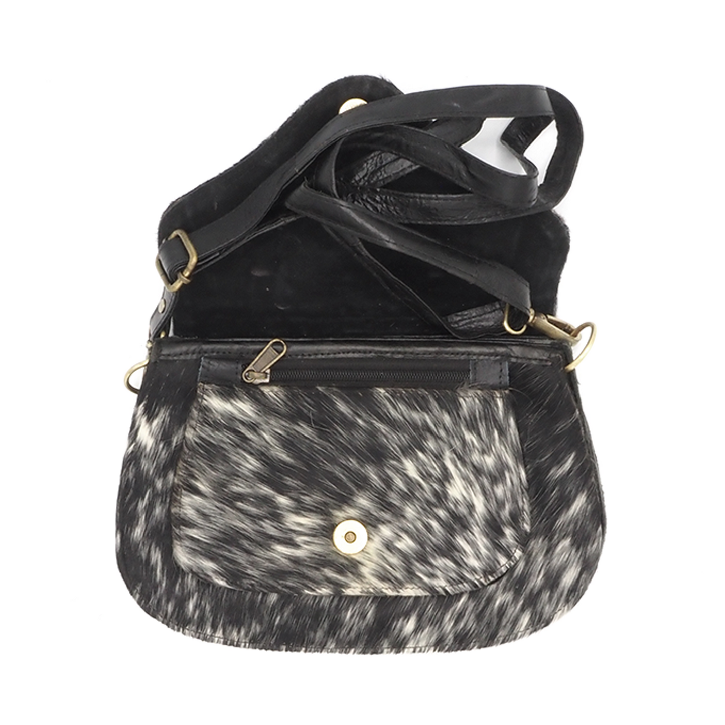 Lederen schoudertas/crossbody koeienhuid