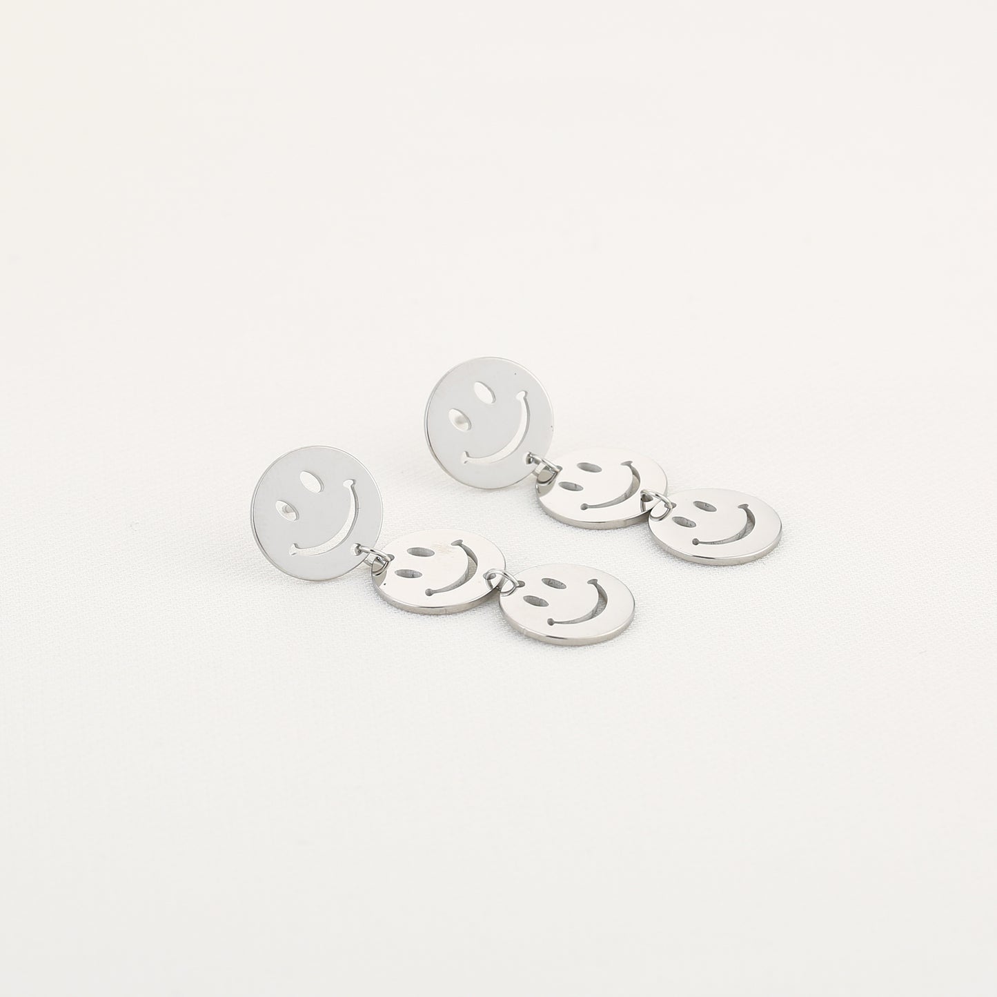 Oorbellen Smile stainless steel