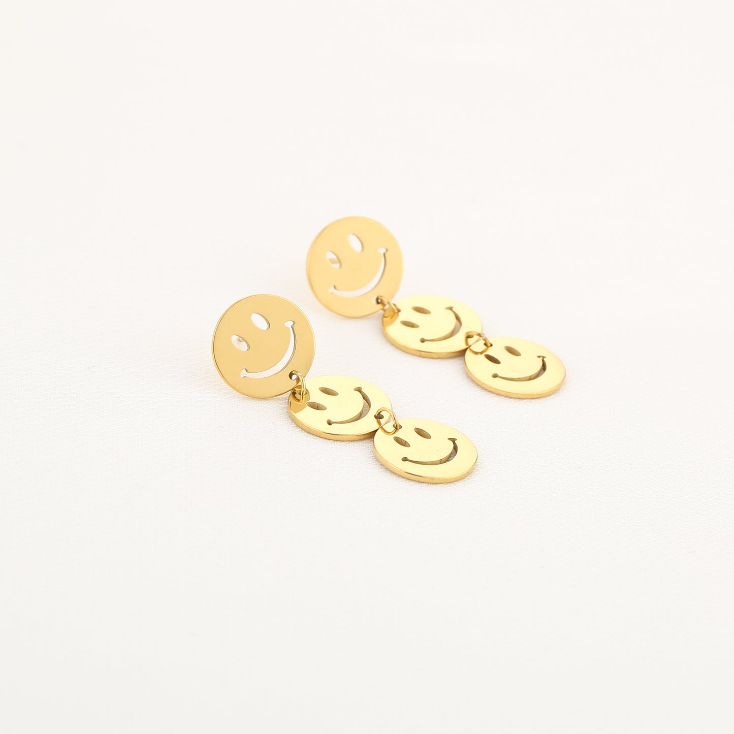 Oorbellen Smile stainless steel
