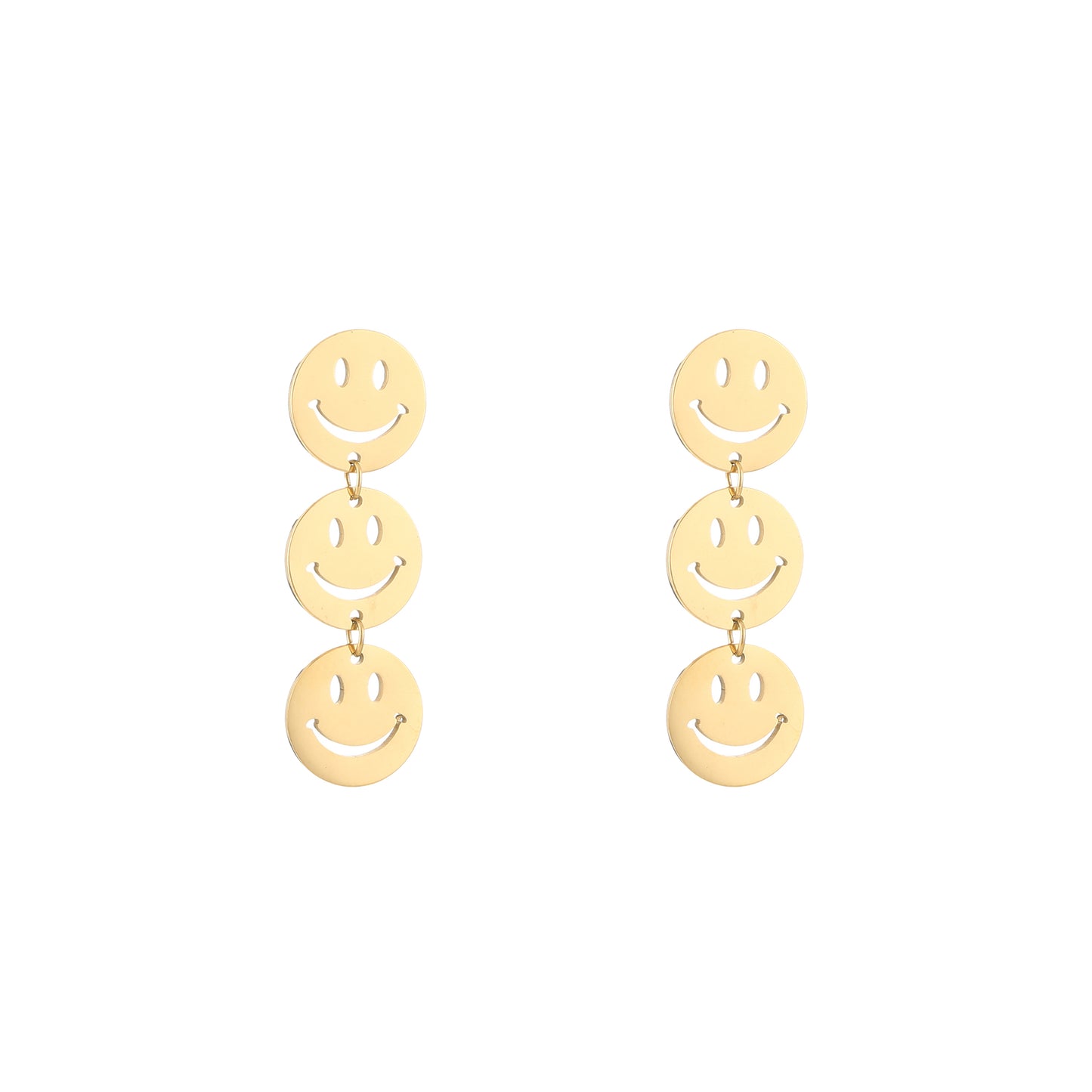 Oorbellen Smile stainless steel