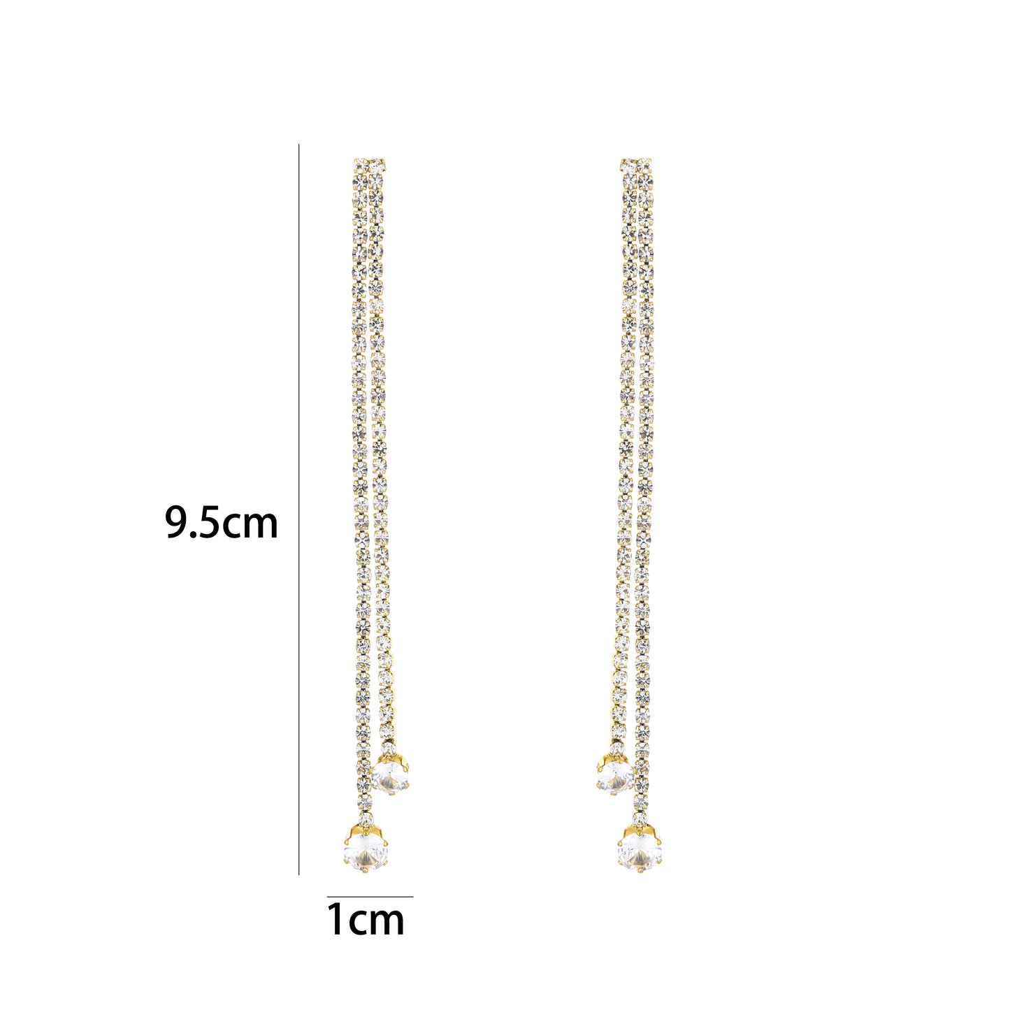 Strass oorbellen