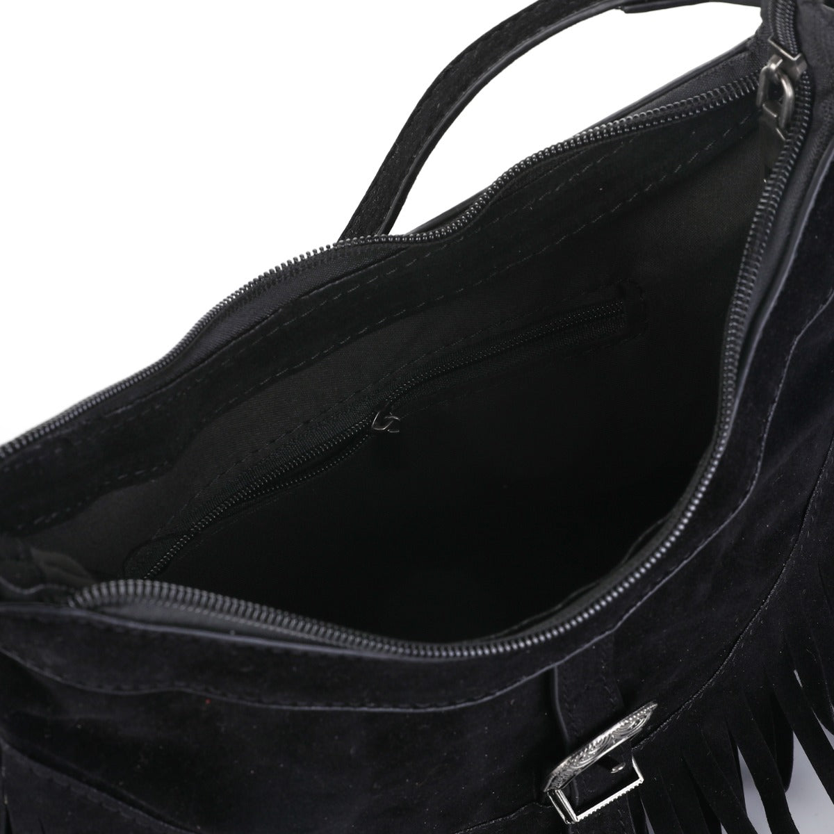 Schoudertas/crossbody met franje