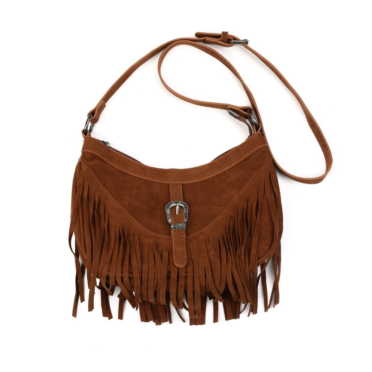 Schoudertas/crossbody met franje