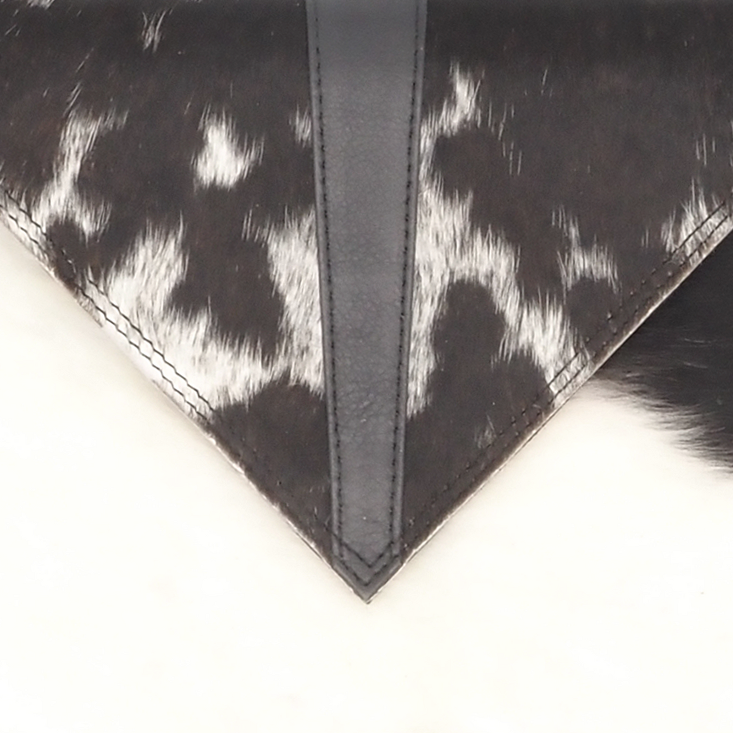 Leren handtas/crossbody met koeienhuid