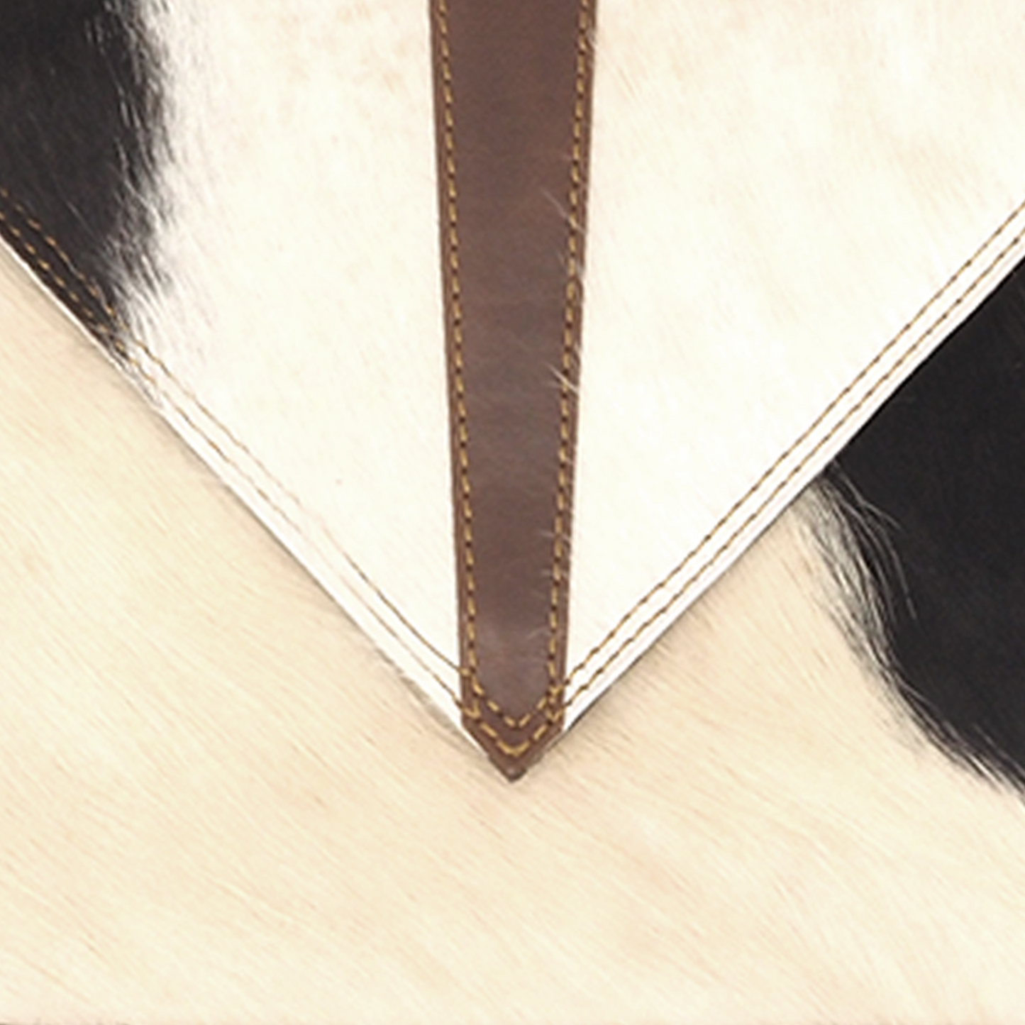 Leren handtas/crossbody met koeienhuid