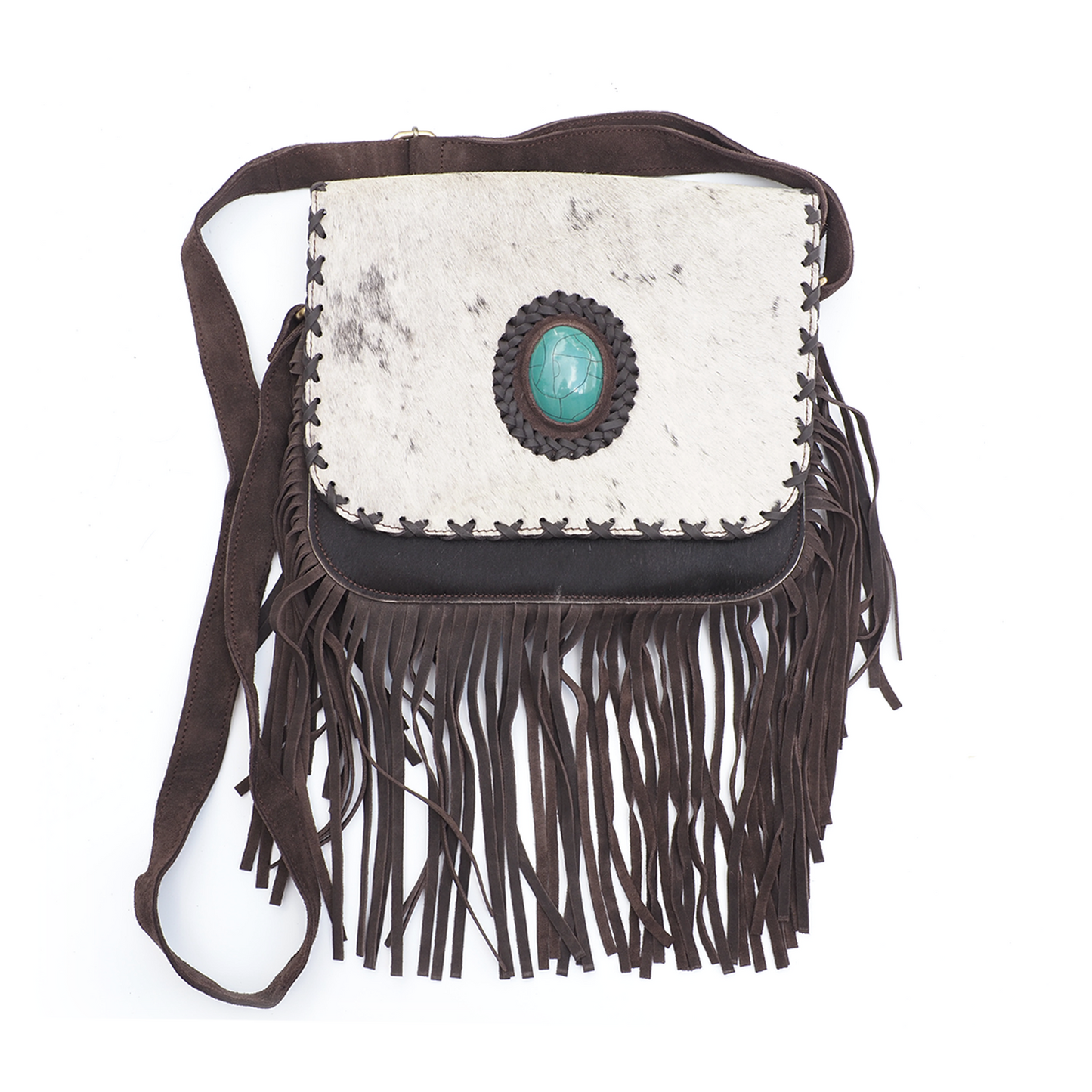Stoere Boho/Western crossbody tas