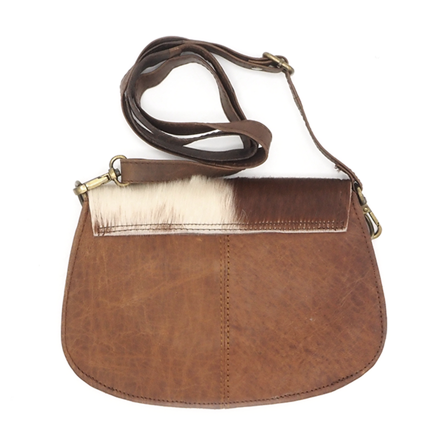 Lederen schoudertas/crossbody koeienhuid