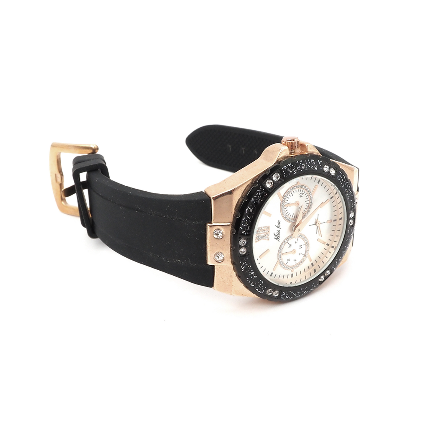 Horloge met strass steentjes