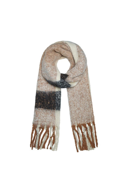 Heerlijke warme grote wintersjaal Beige