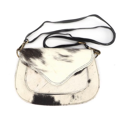 Lederen schoudertas/crossbody koeienhuid