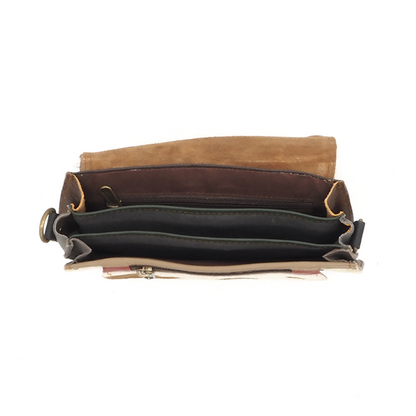 Lederen schoudertas/crossbody koeienhuid