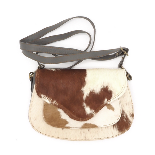 Lederen schoudertas/crossbody koeienhuid
