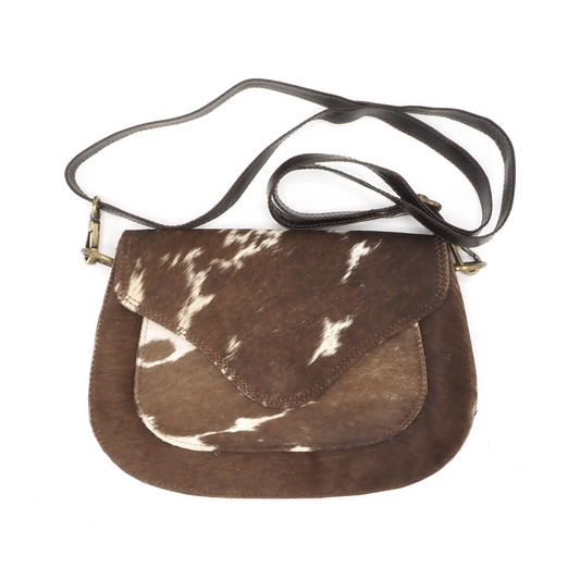 Lederen schoudertas/crossbody koeienhuid