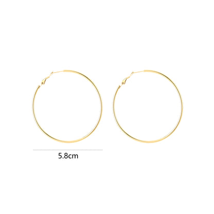 Oorbellen ringen stainless steel en nikkelvrij