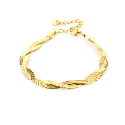 Armband twist nikkelvrij/RVS