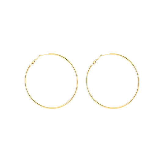 Oorringen goud of zilverkleur stainless steel