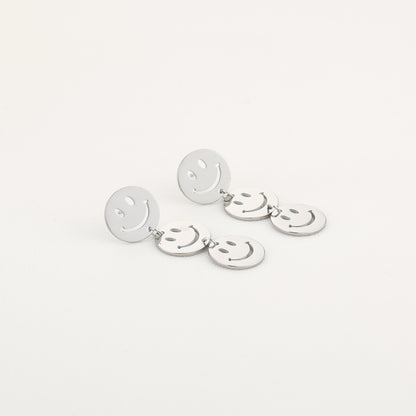 Oorbellen Smile stainless steel