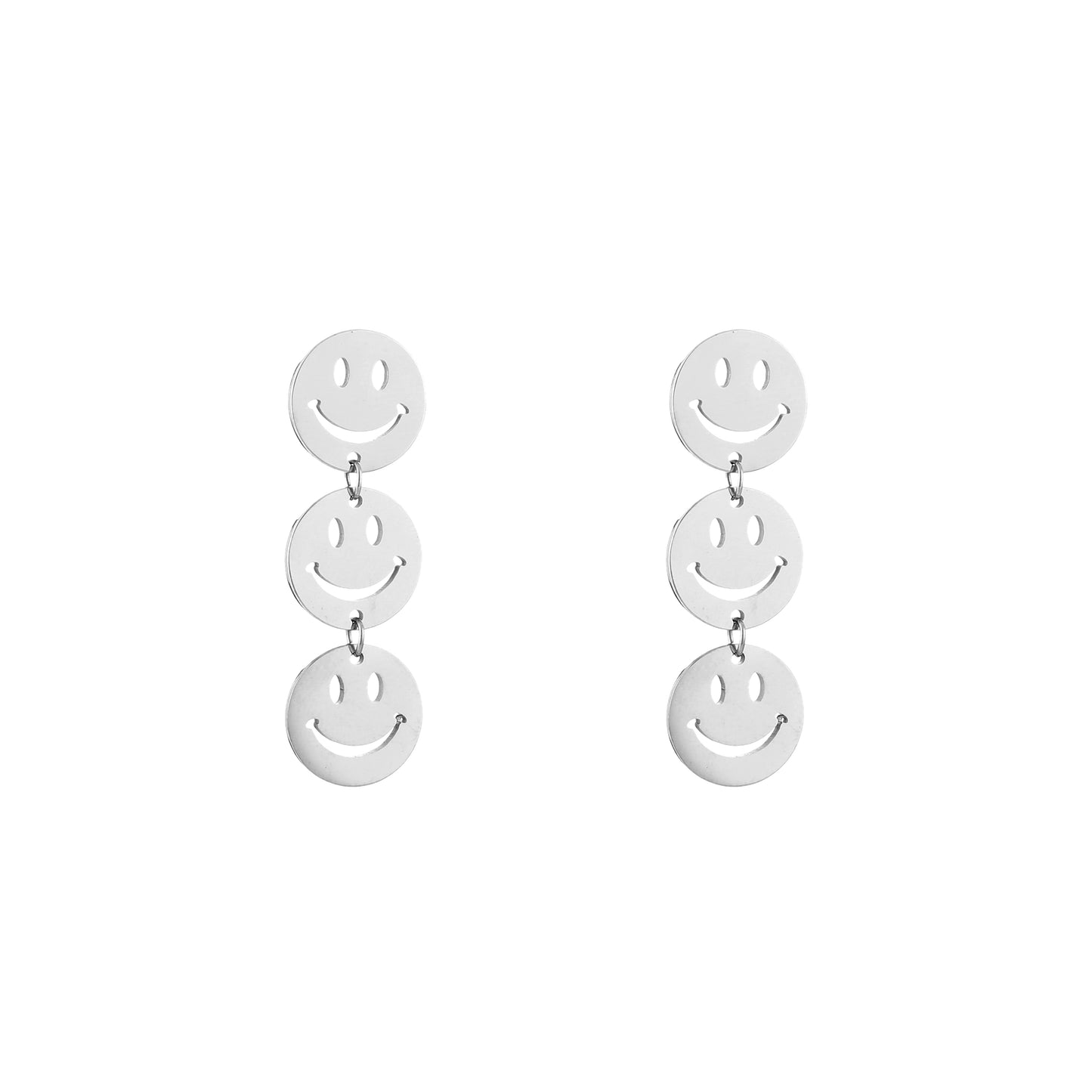Oorbellen Smile stainless steel