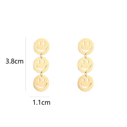 Oorbellen Smile stainless steel