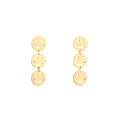 Oorbellen Smile stainless steel