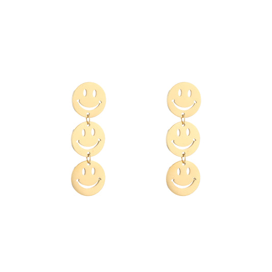 Oorbellen Smile stainless steel