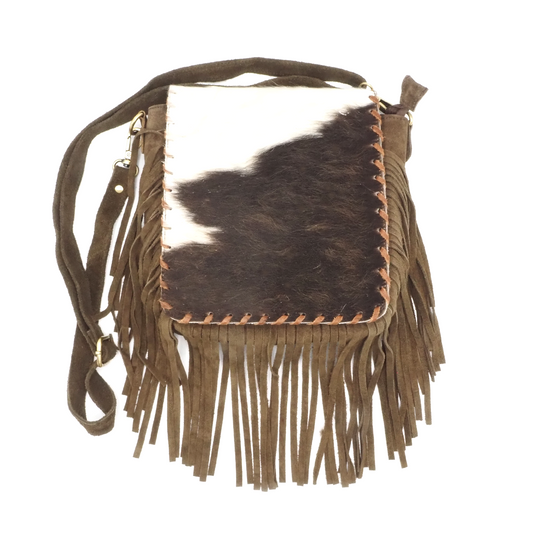 Leren koeienhuid-tas/crossbody