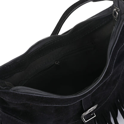 Schoudertas/crossbody met franje