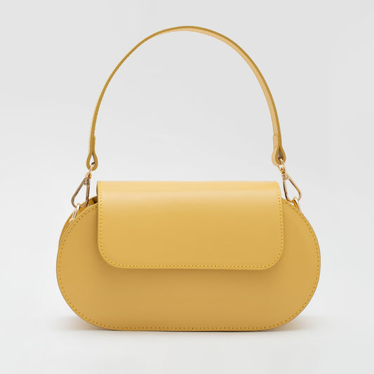 100% leren schoudertas