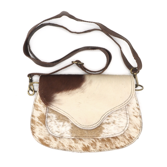Lederen schoudertas/crossbody koeienhuid