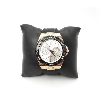 Horloge met strass steentjes