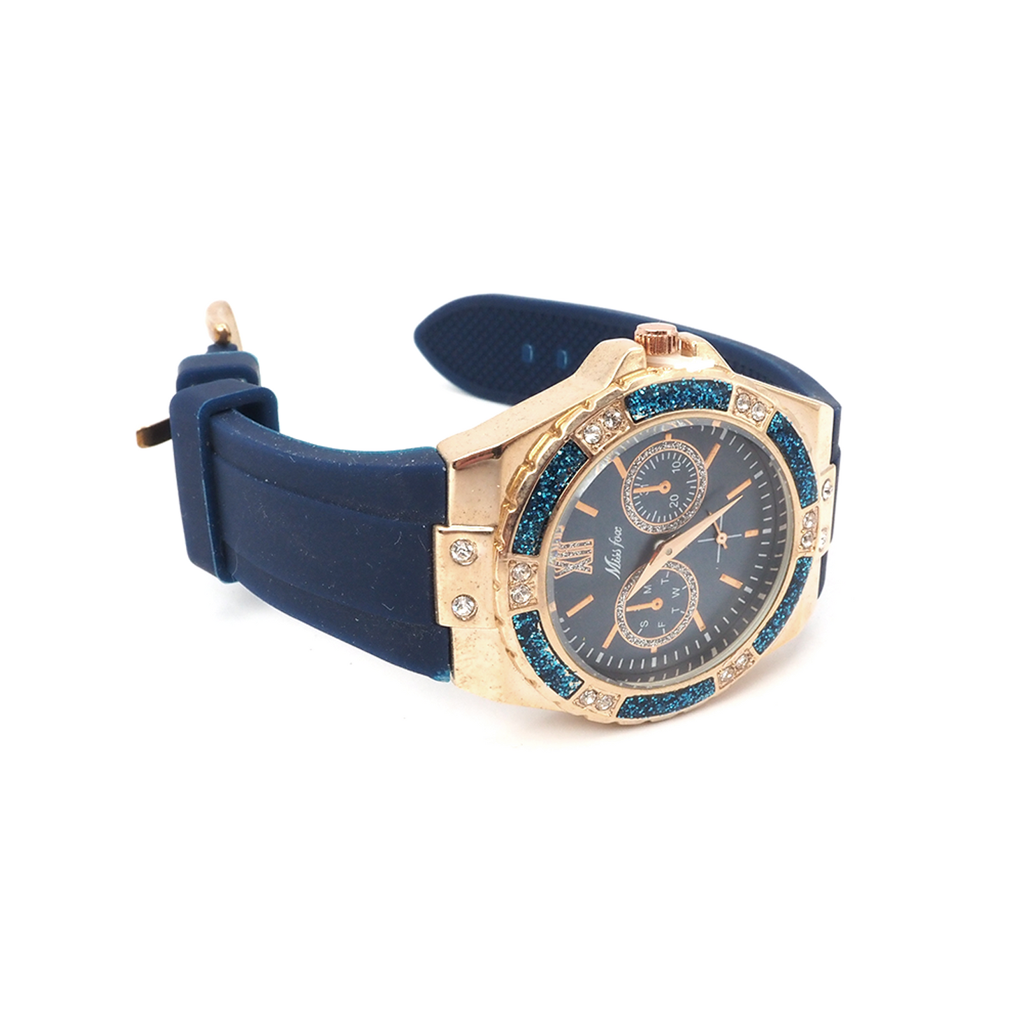 Horloge met strass steentjes